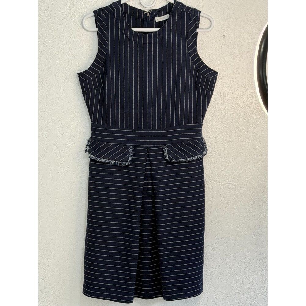 New York & Company Fringed Pinstripe Dress size S